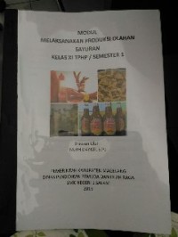 Image of Modul Melaksanakan Produksi Olahan Sayuran Kelas XI TPHP/Semester 1